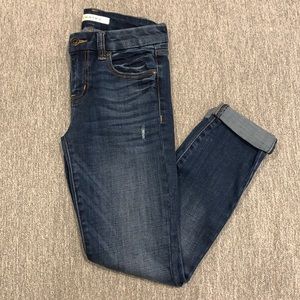 Eunina “Greta” Mid Rise Skinny Rollover Crop